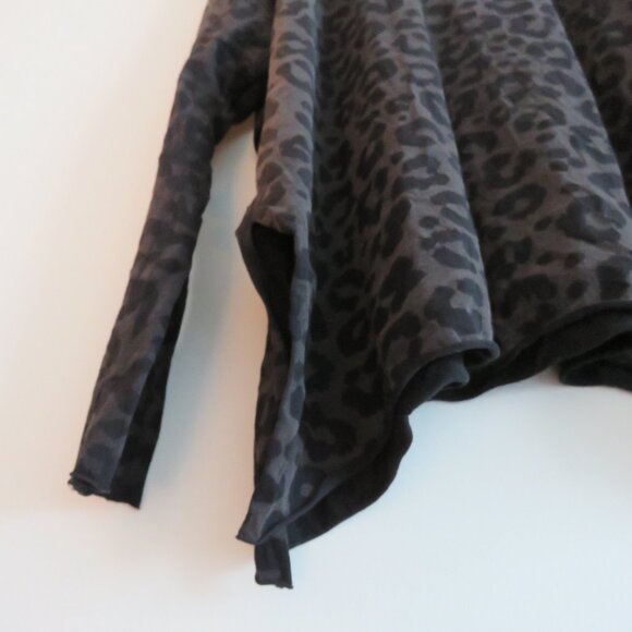 PLANET BY LAUREN G Pima Cotton Leopard Swing Turtle Tee Lagenlook - One Size - Picture 10 of 16